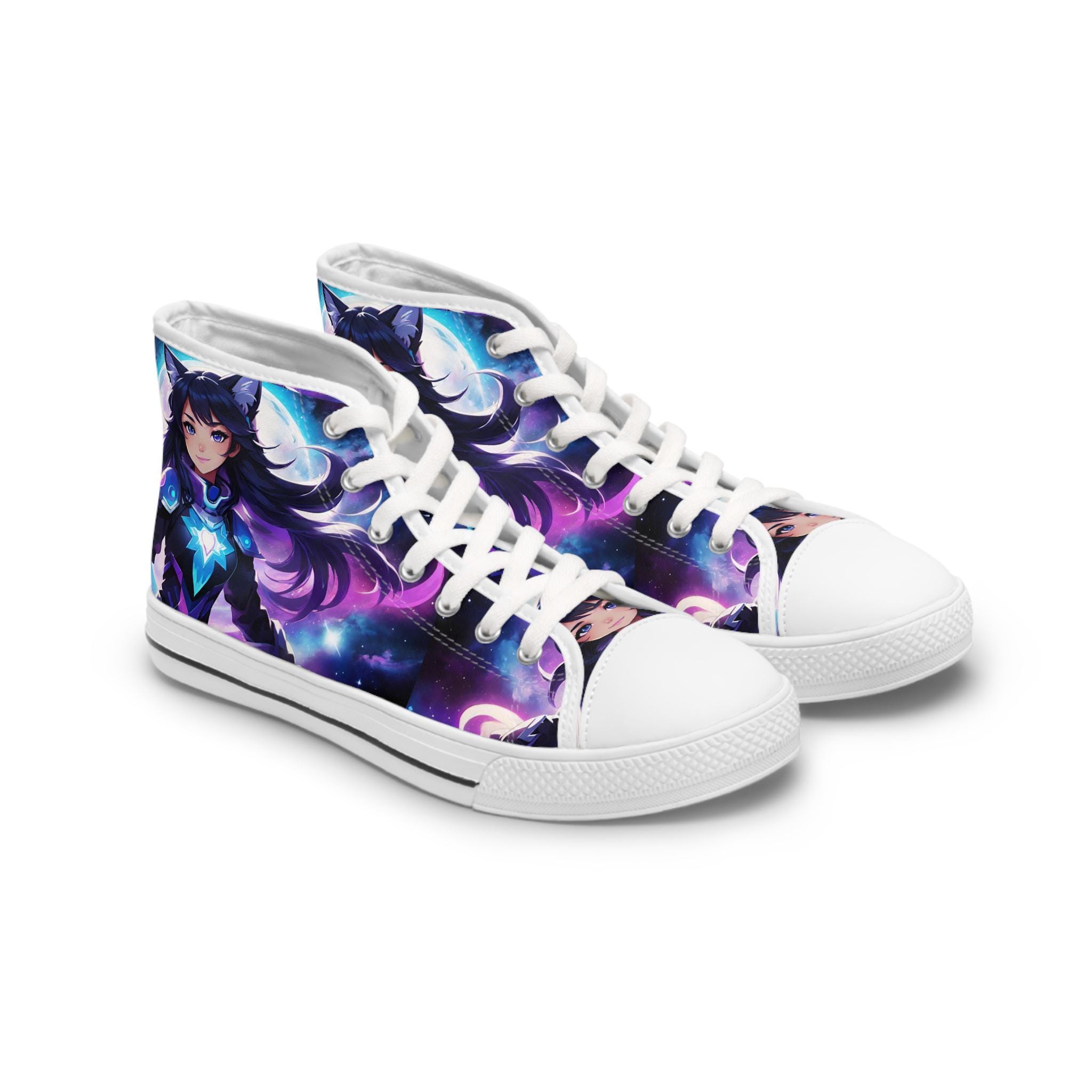 Aphmau Galaxy Anime Girl Sneakers | Women's High Top Sneakers