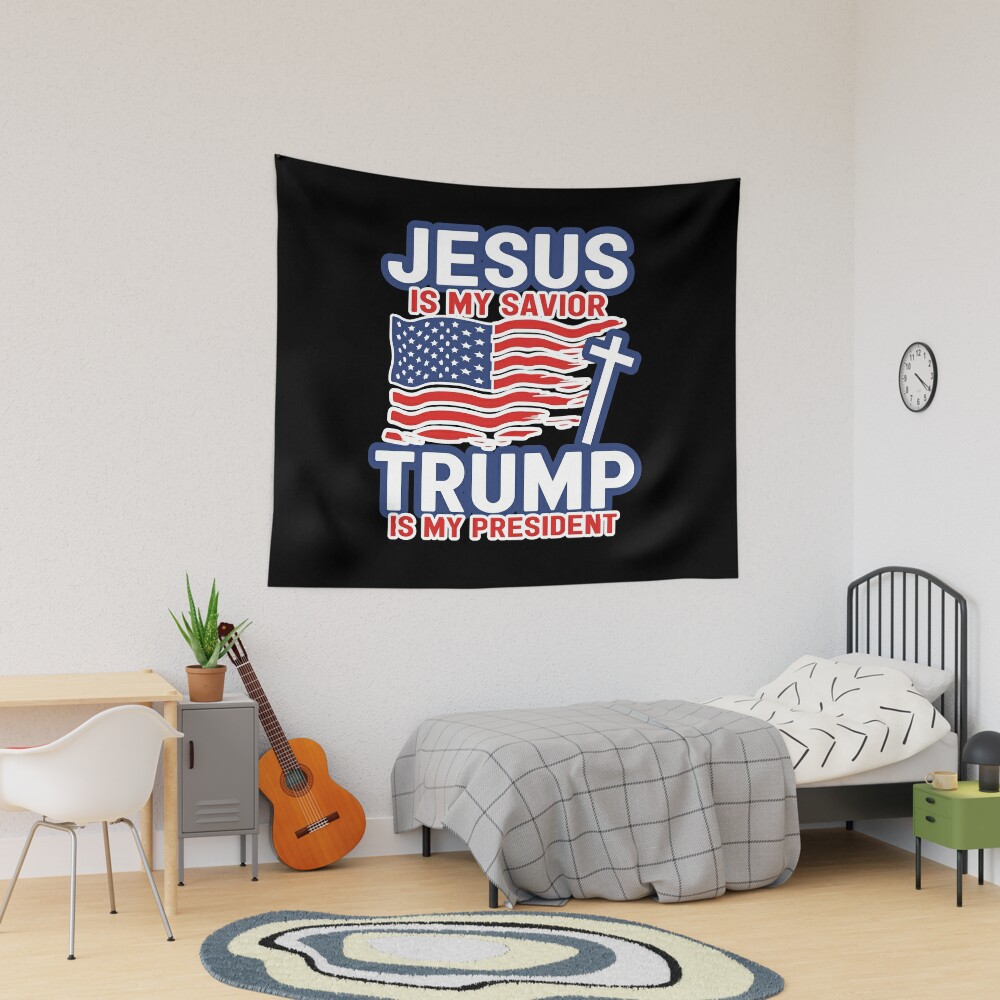Support Donald Trump 2024 Presidential Election Campaign Tapestry, Trump 2024, Political Tapestry, For Home and Living, US Election for Decoration