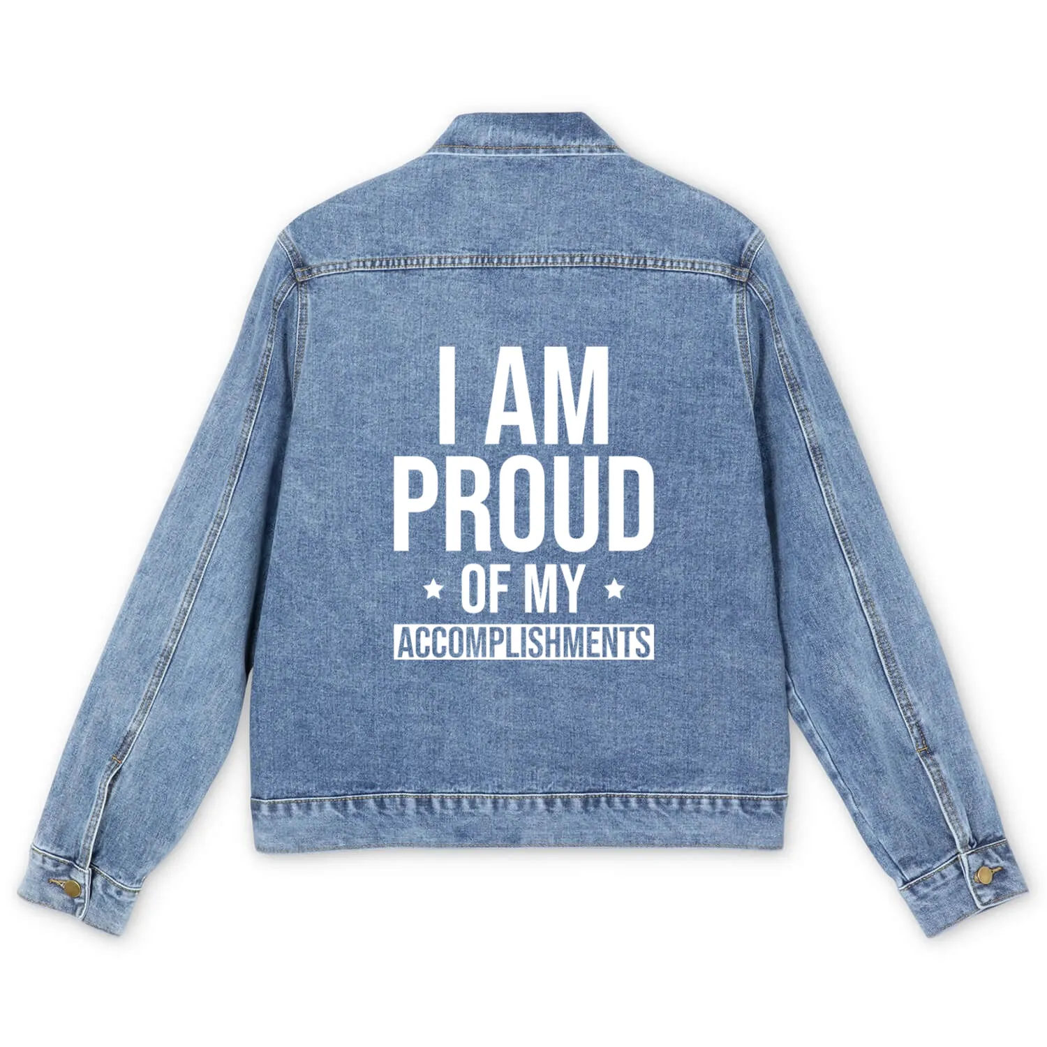 Positive Affirmations Inspirational Quote Men's Denim Jackets