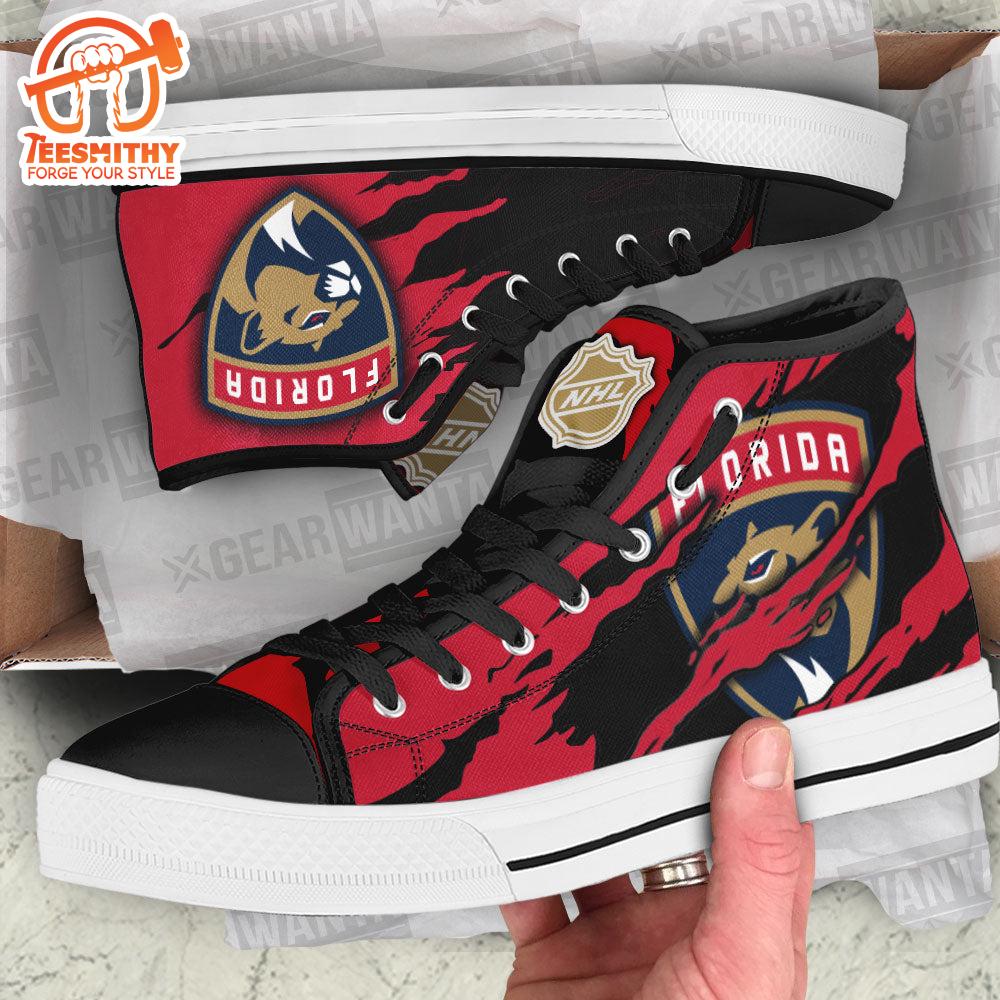 Florida Panthers High Top Shoes For Fans