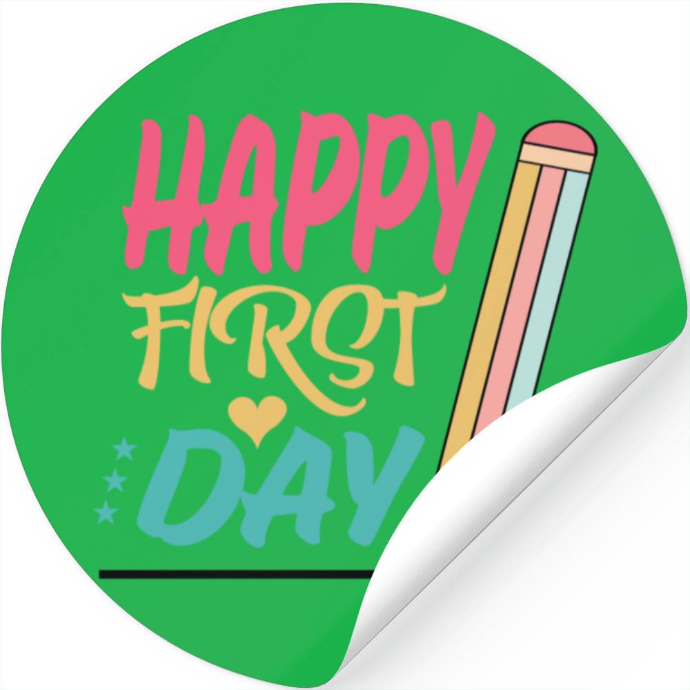 Happy First Day Of School Stickers