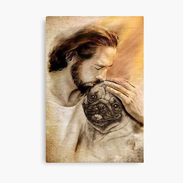 Jesus Wit Pug Dog - Pug Dog Lover Canvas