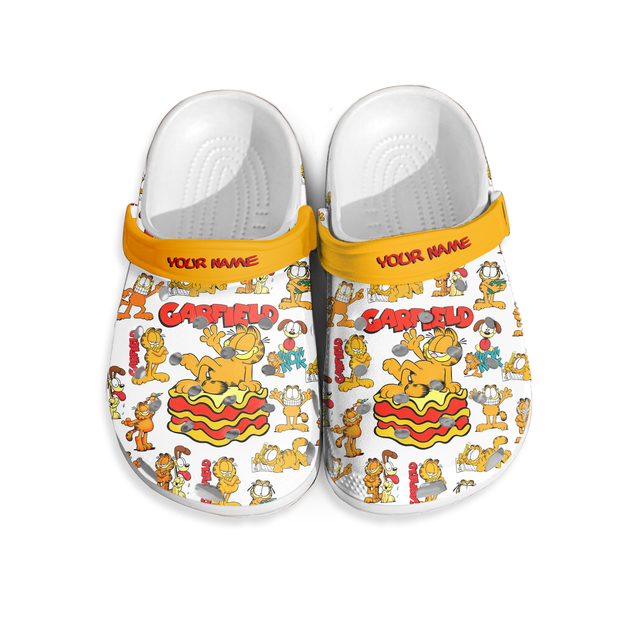 Customized Garfield Clogs
