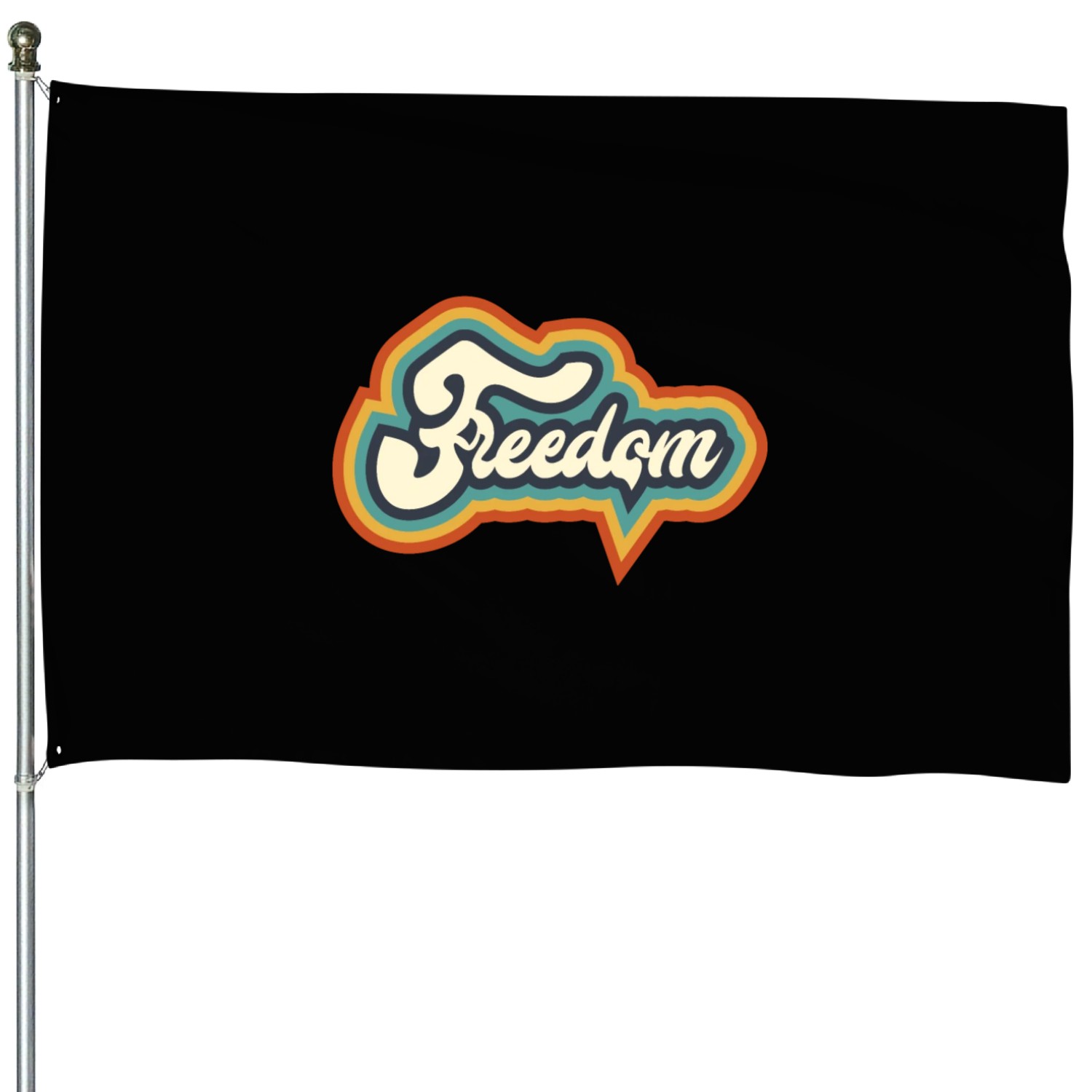 Freedom Typography House Flags