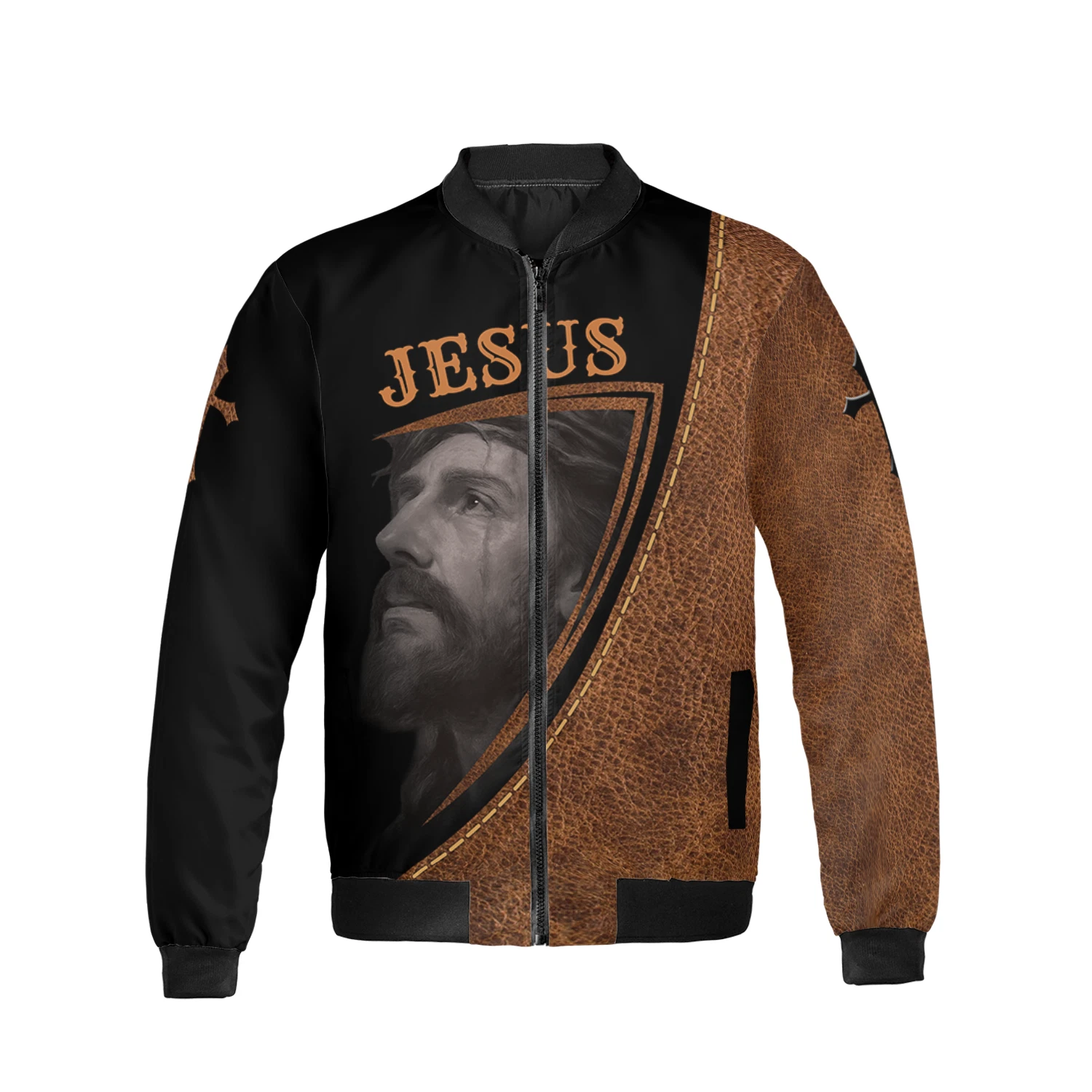 Jesus Is My God My King Quote Xmas Gift Bible Verse God Believers Bomber Jacket
