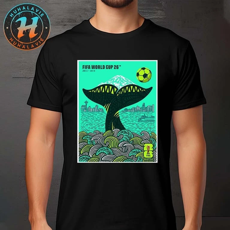 FIFA World Cup 2026 Seattle Poster By Shogo Ota June 11-July 19 T-Shirt