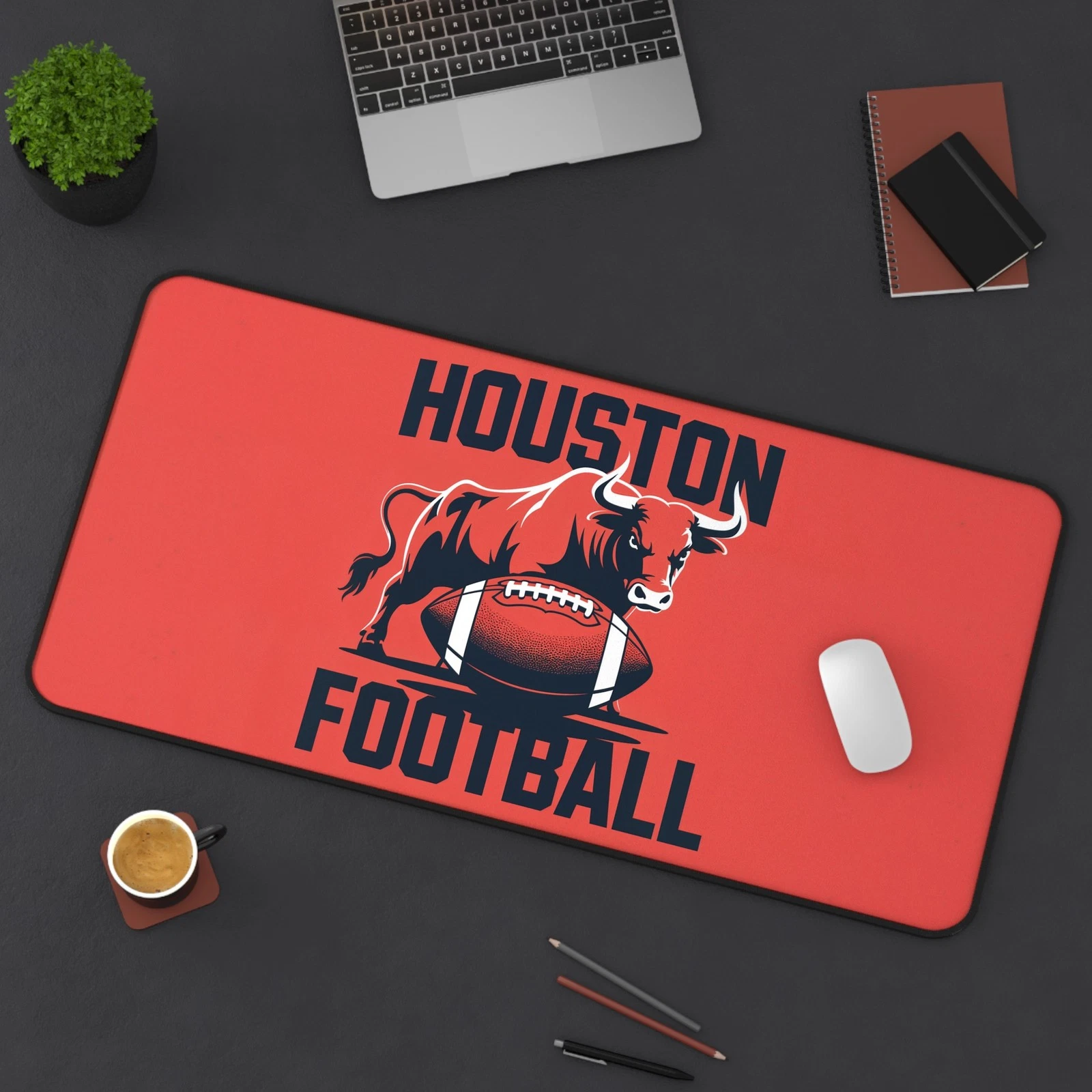 Houston Football High Def Print Non Slip Desk Mat Office Home football