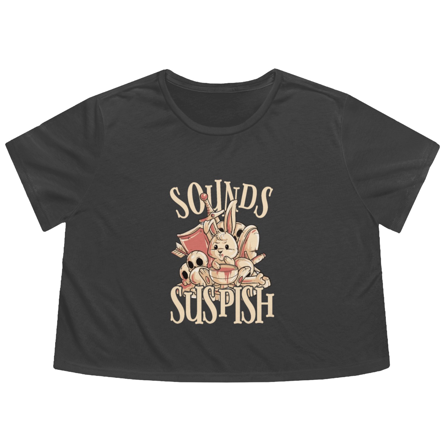 True Crime Murder Spy Crime Interest Gift Idea Flowy Cropped Tees