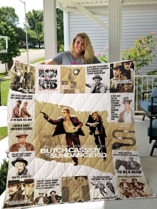 Butch Cassidy And The Sundance Kid Quilt Blanket