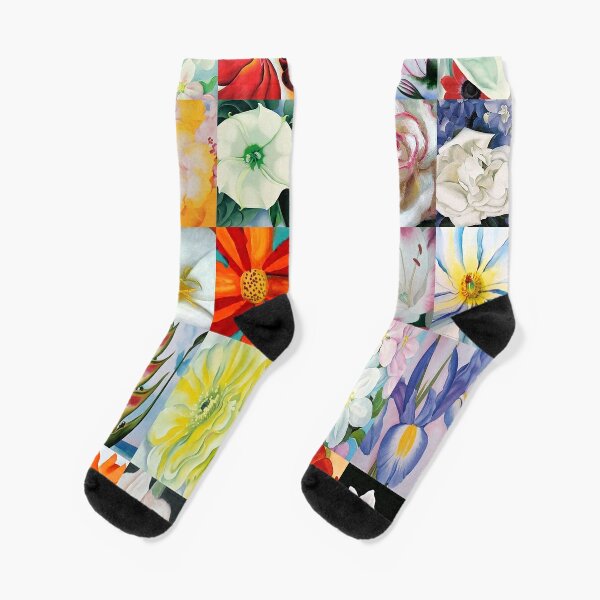 Georgia O'Keeffe Flowers Socks