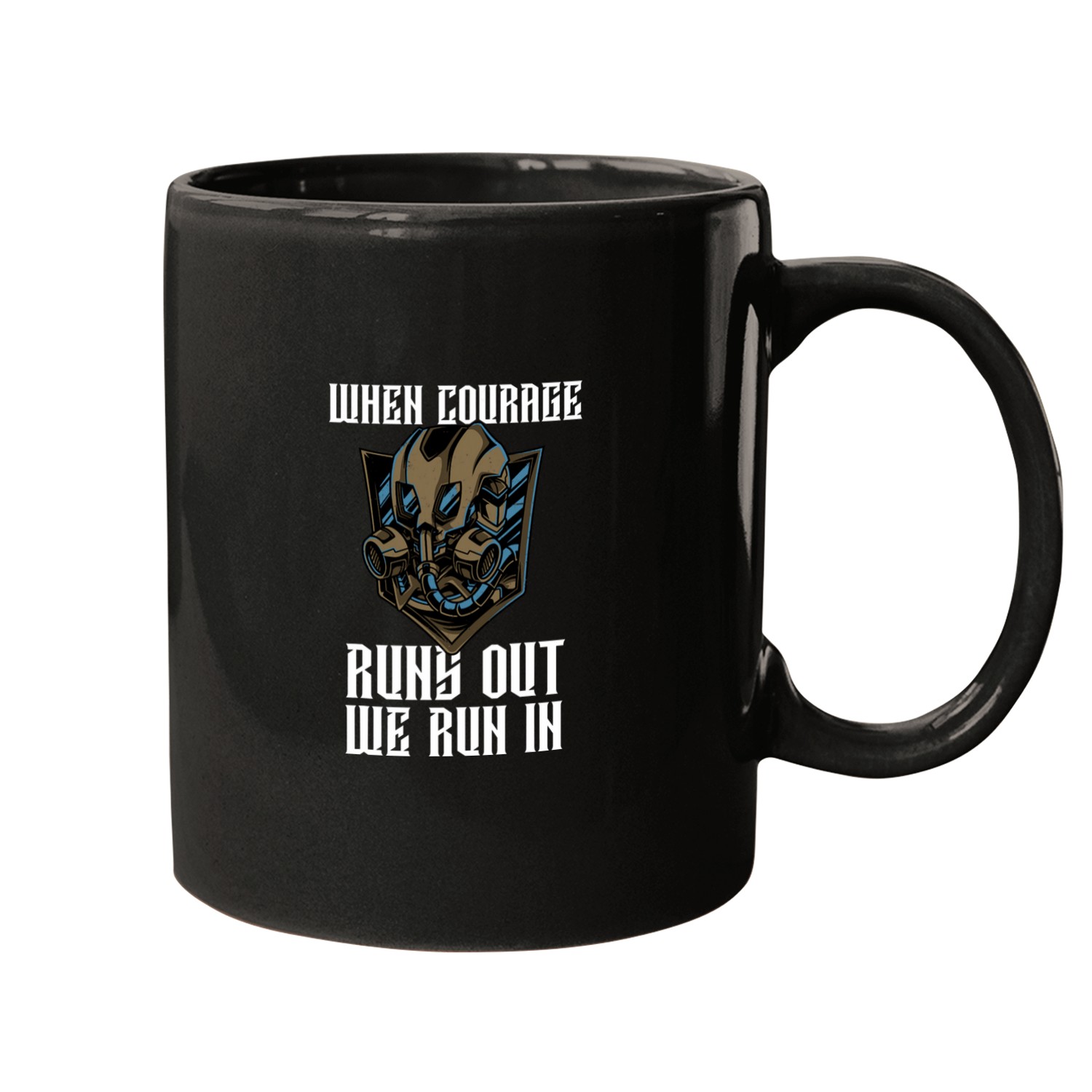 Police Job When Courage Runs Out We Run In Officer Sheriff 8 Mugs