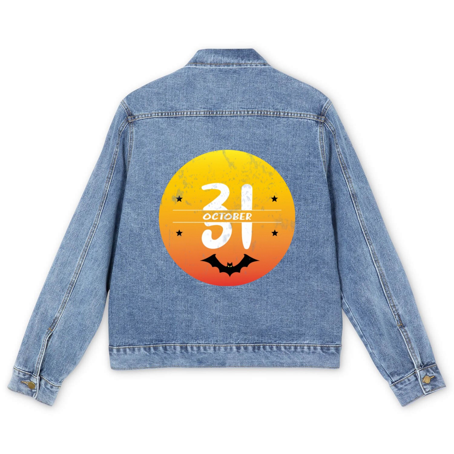 happy halloween Men's Denim Jackets