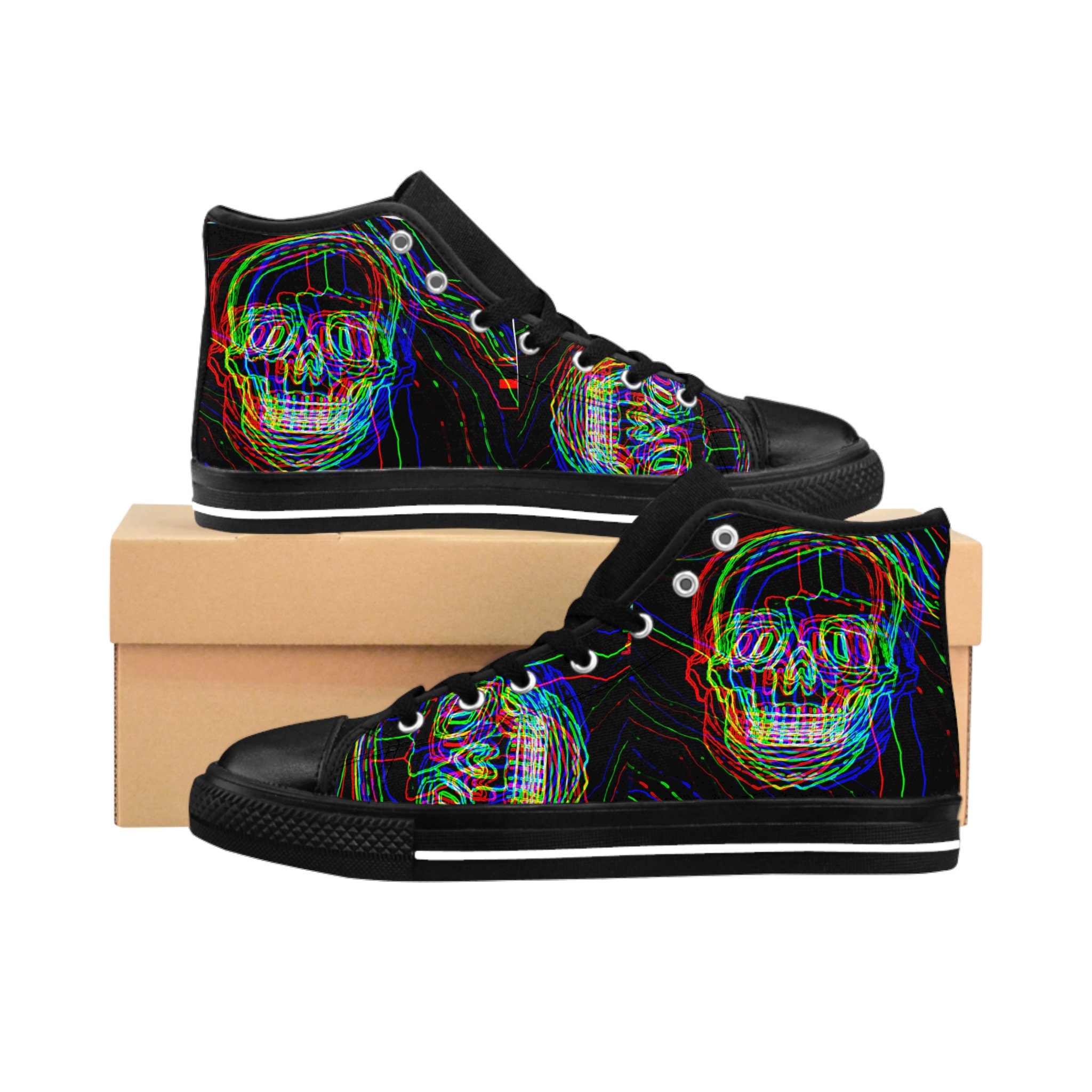 Skull High-top Sneakers