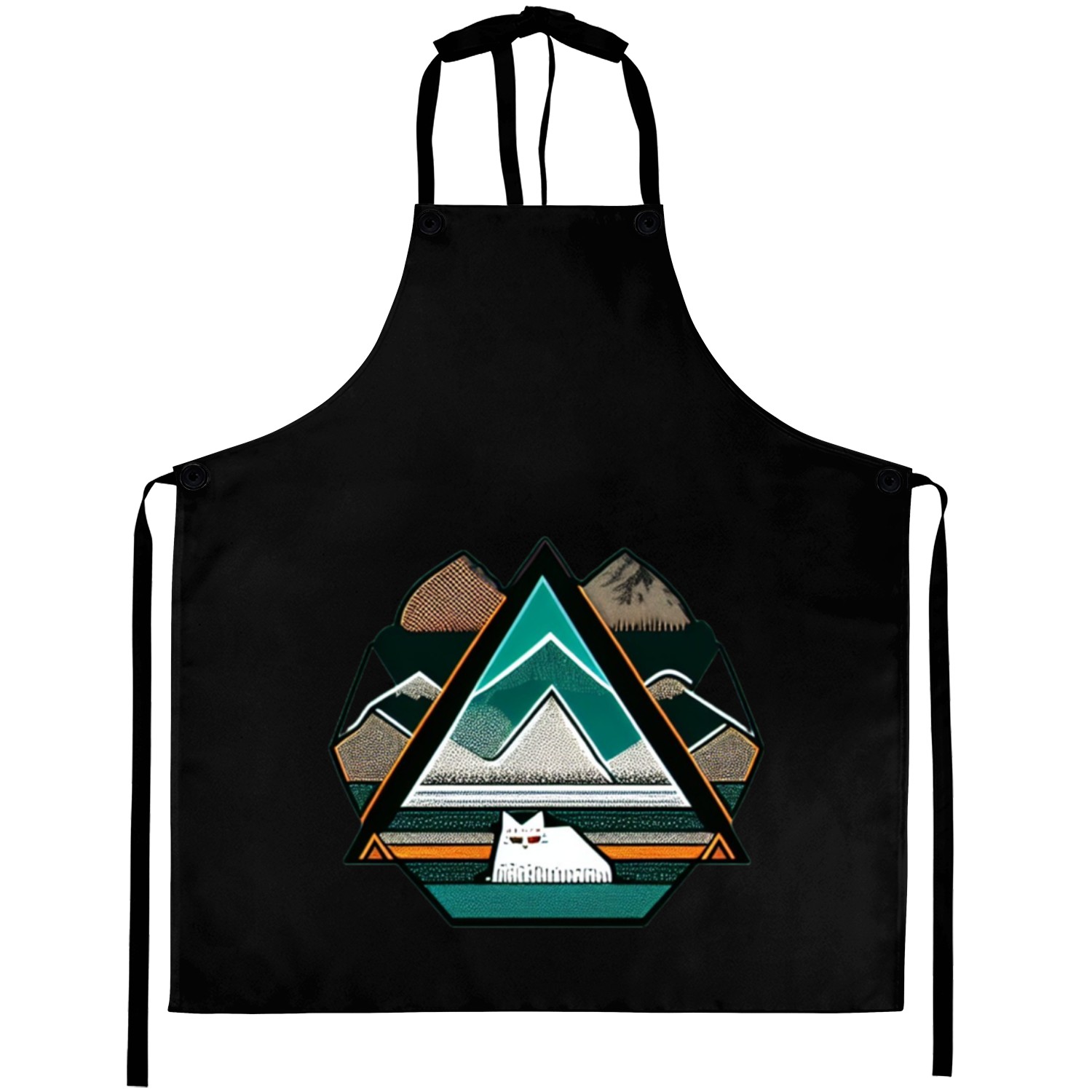 Kitty in the Mountains Aprons