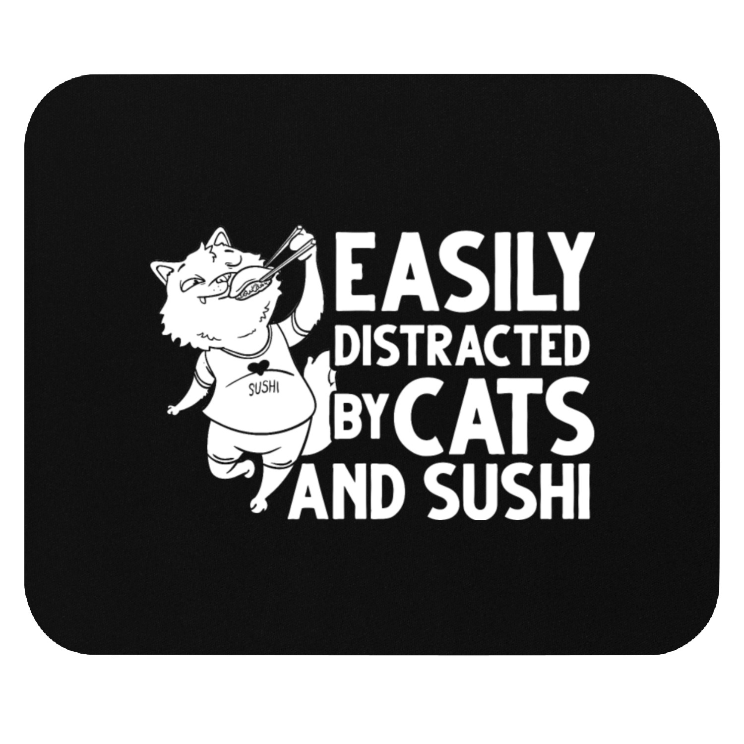 Cat Sushi Japanese Rice Roll Nigiri Bowl Maker Mouse Pads