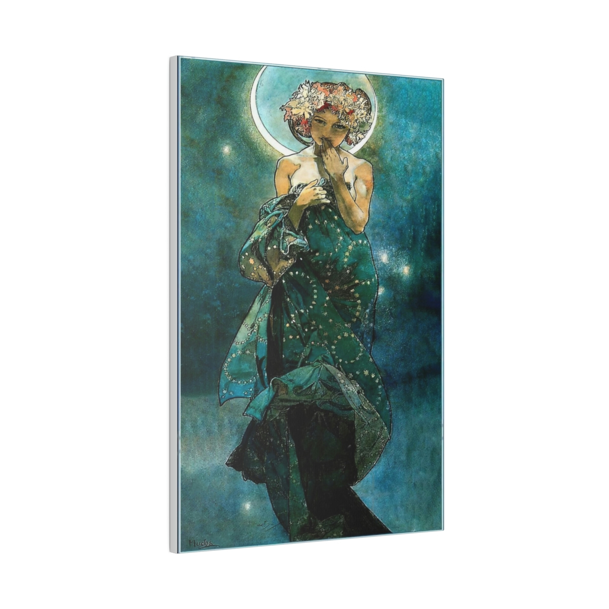 Alphonse mucha moonlight Canvas
