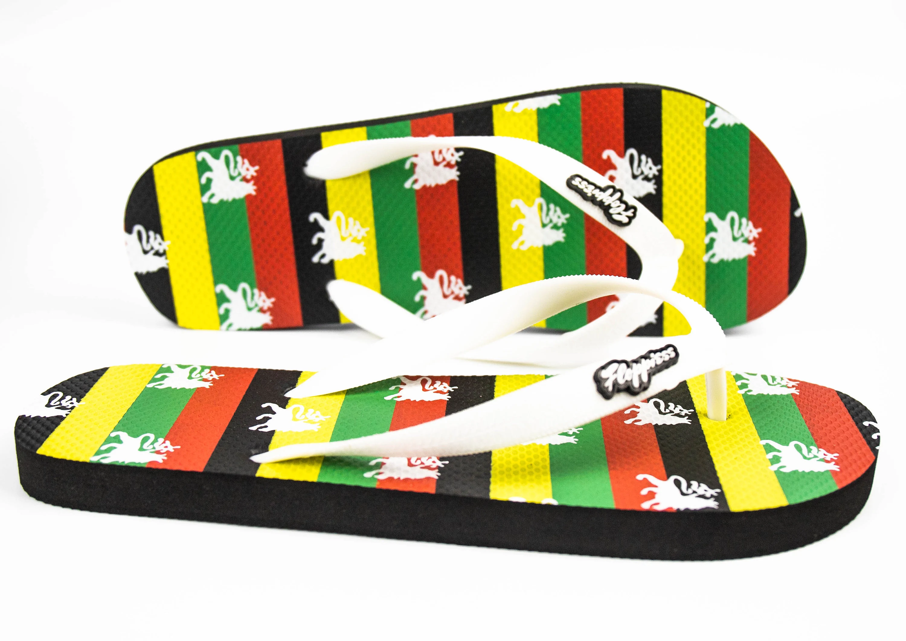 Reggae Black, Red and Green Flip flop (Indoor and street style)