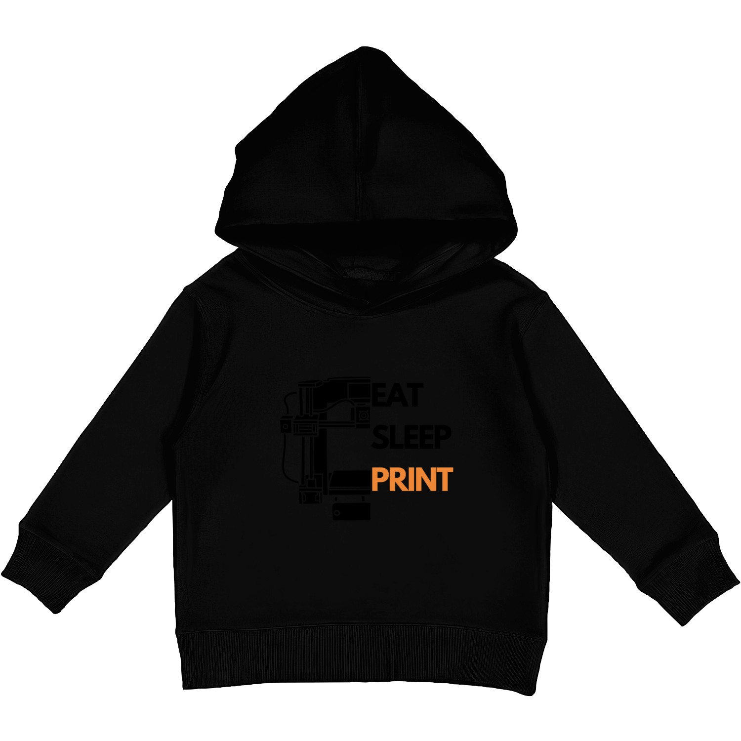 Eat Sleep Print 3D Kids Pullover Hoodies