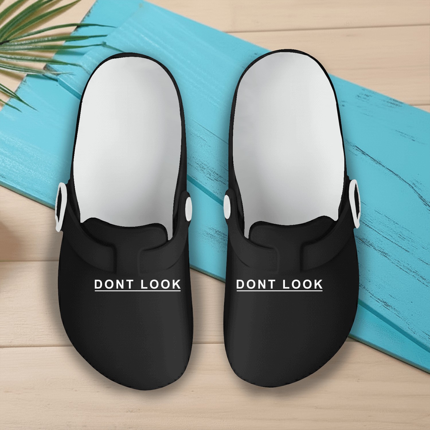 Dont Look Slip On Clogs