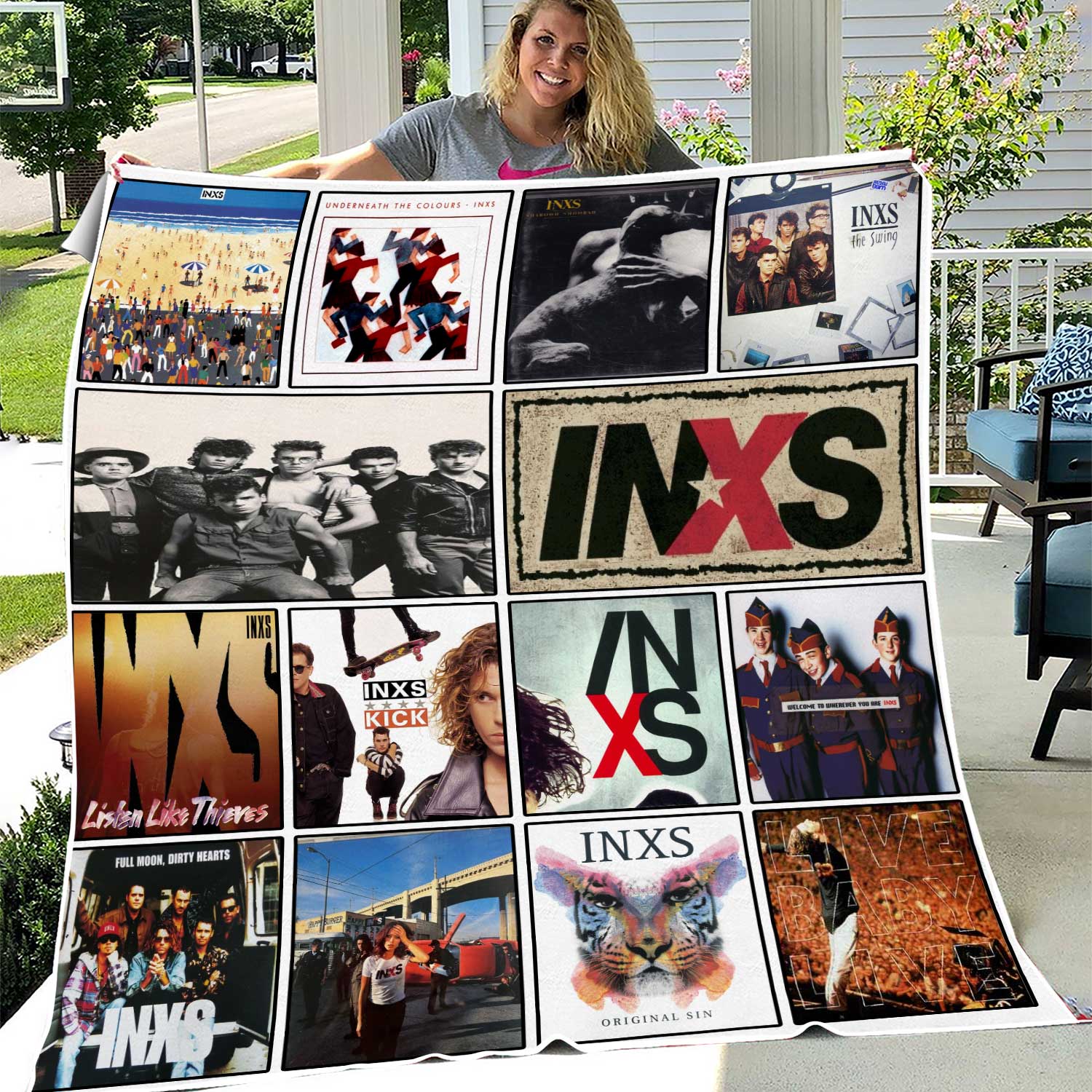 Inxs Quilt Blanket Perfect Gift For Fans