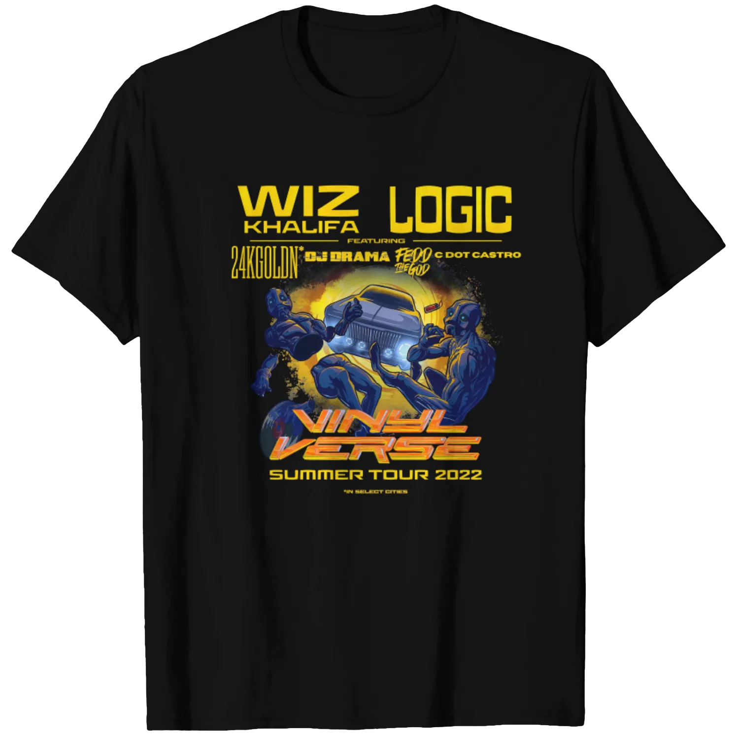Wiz Khalifa and Logic Vinyl Verse Tour 2022 T Shirt
