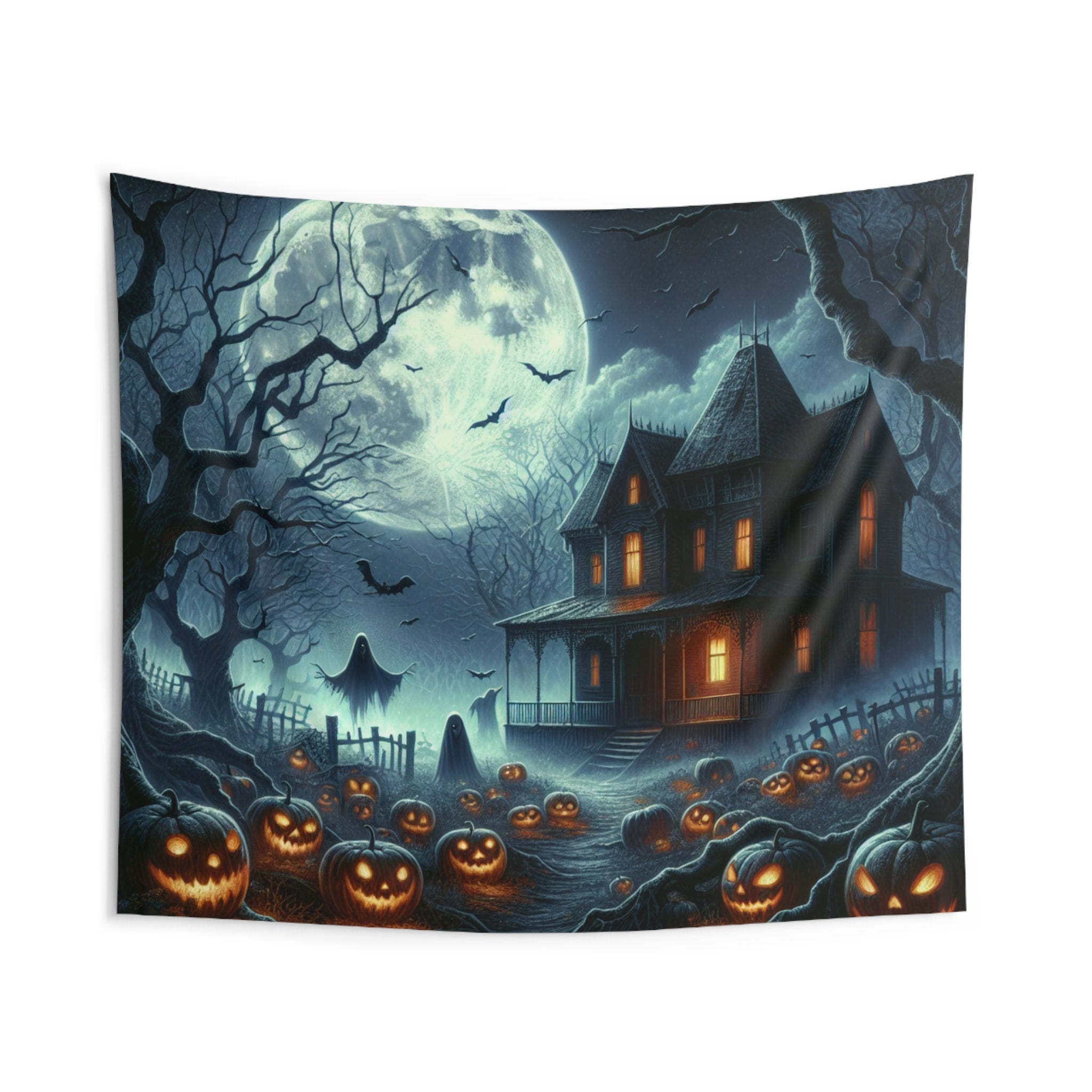 Halloween Wall Tapestry, Halloween Home Decor, Horror Decor, Halloween Gifts Idea