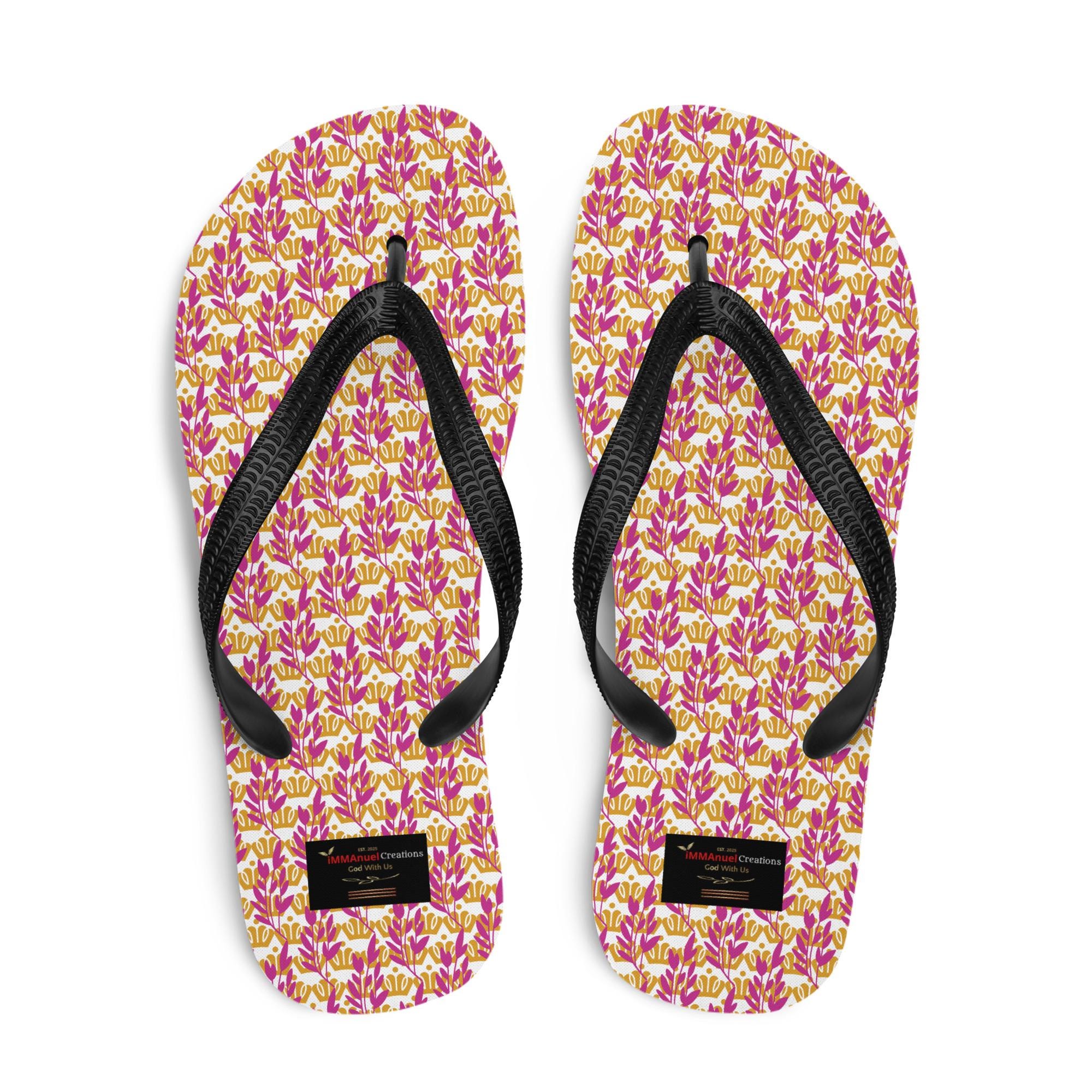 iMMAnuel Creations Pink Flip-Flops
