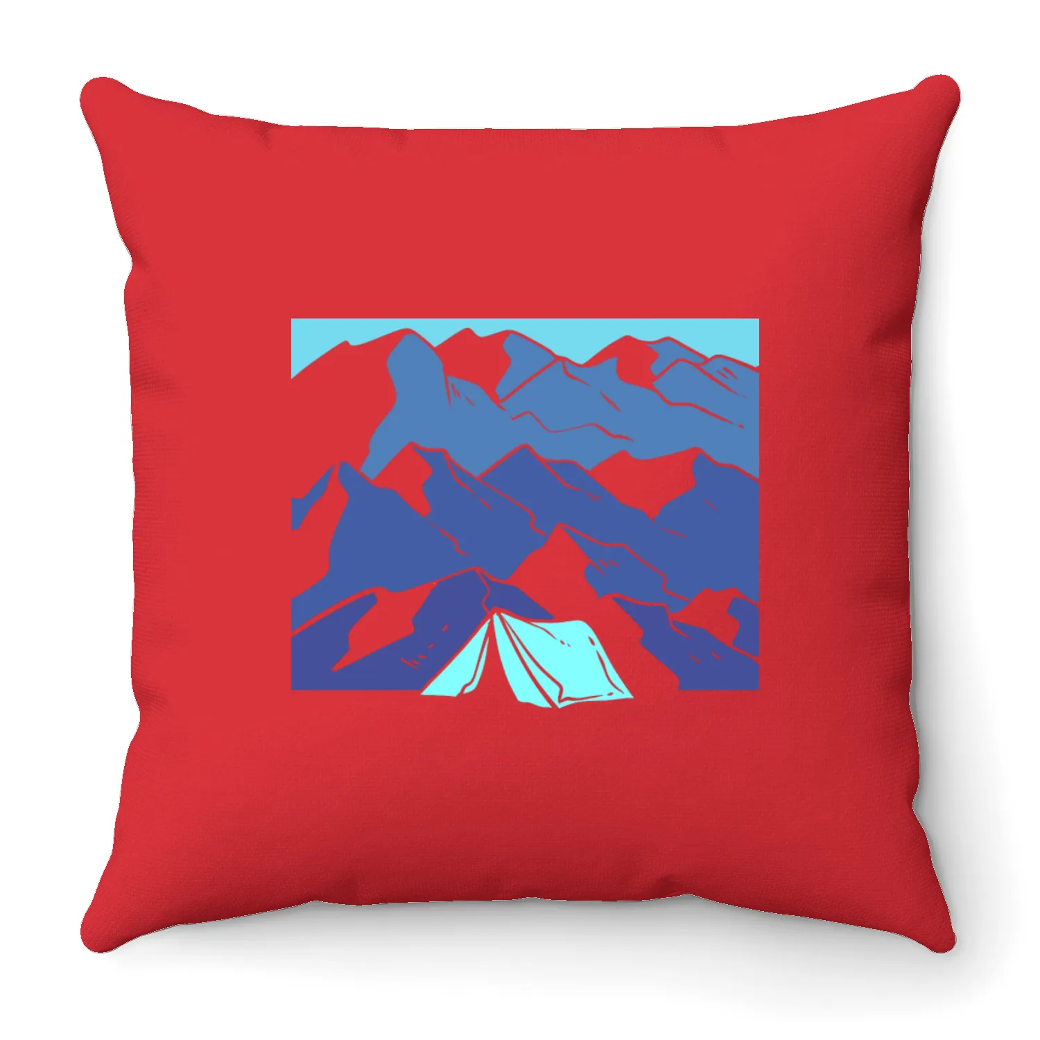 Mountain Landscape Hiker and Nature Lover Gift Throw Pillows