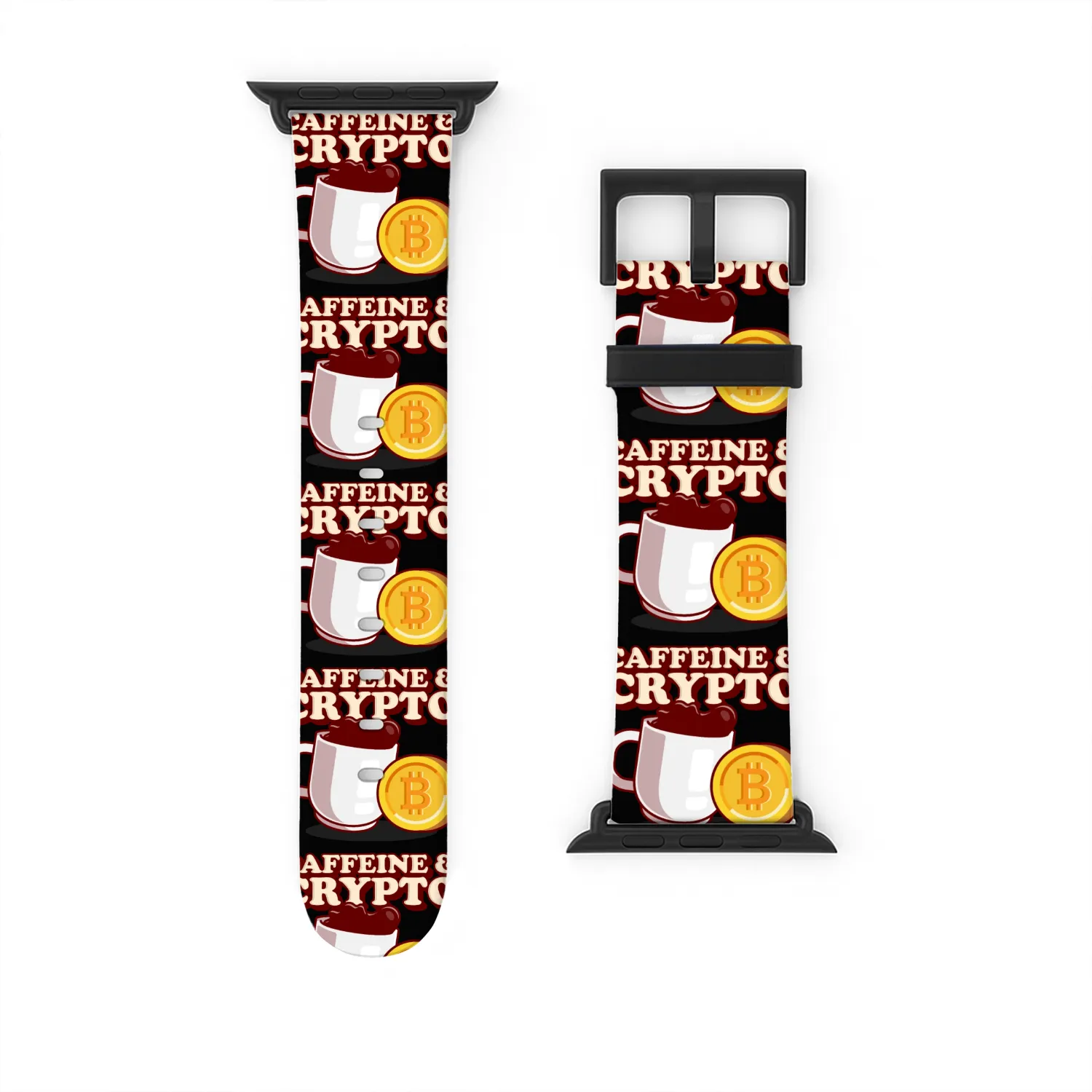 Cryptocurrency Caffeine And Crypto Coffee Watch Bands For Apple Watch