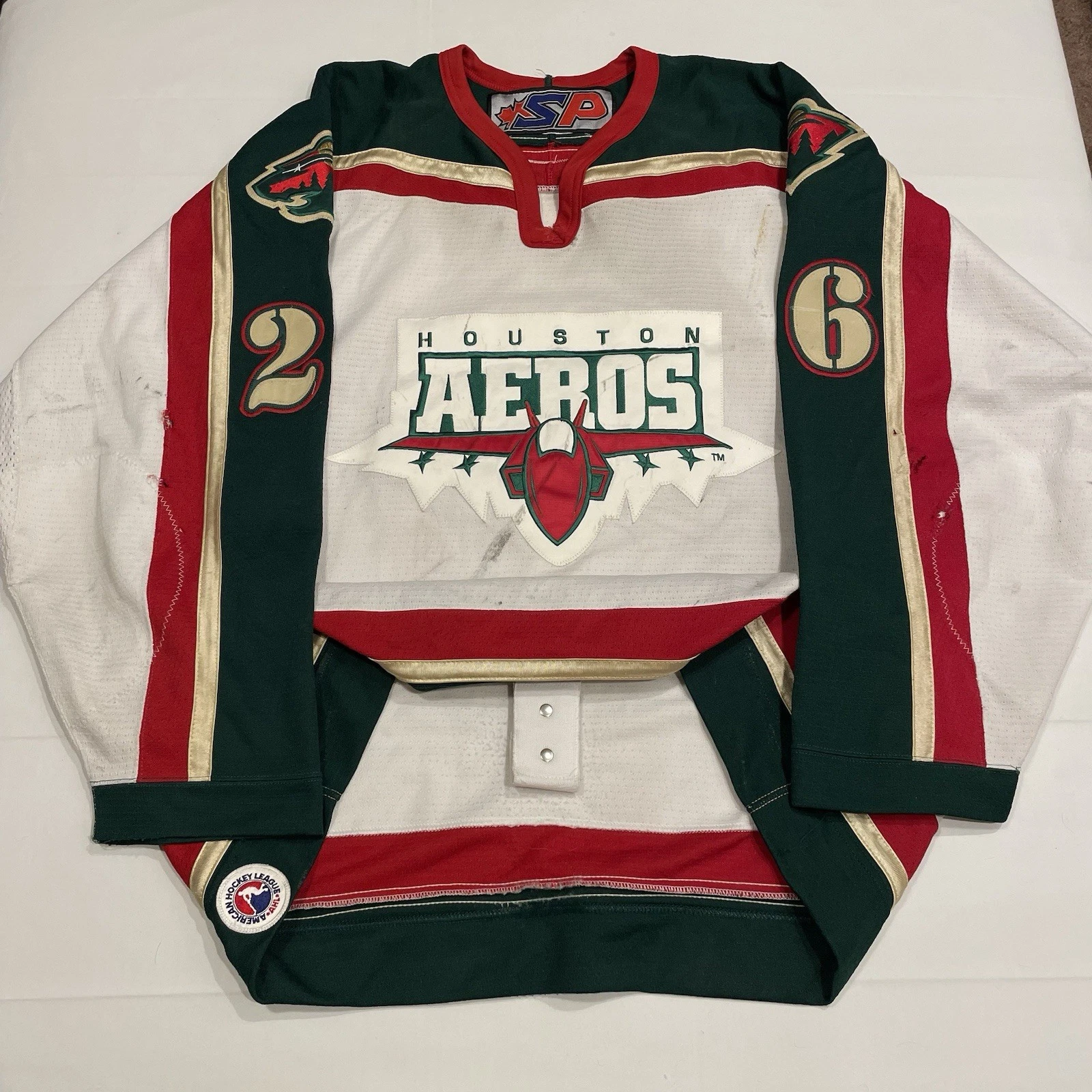 Game Worn Kyle Wanvig Houston Aeros AHL Hockey Jersey