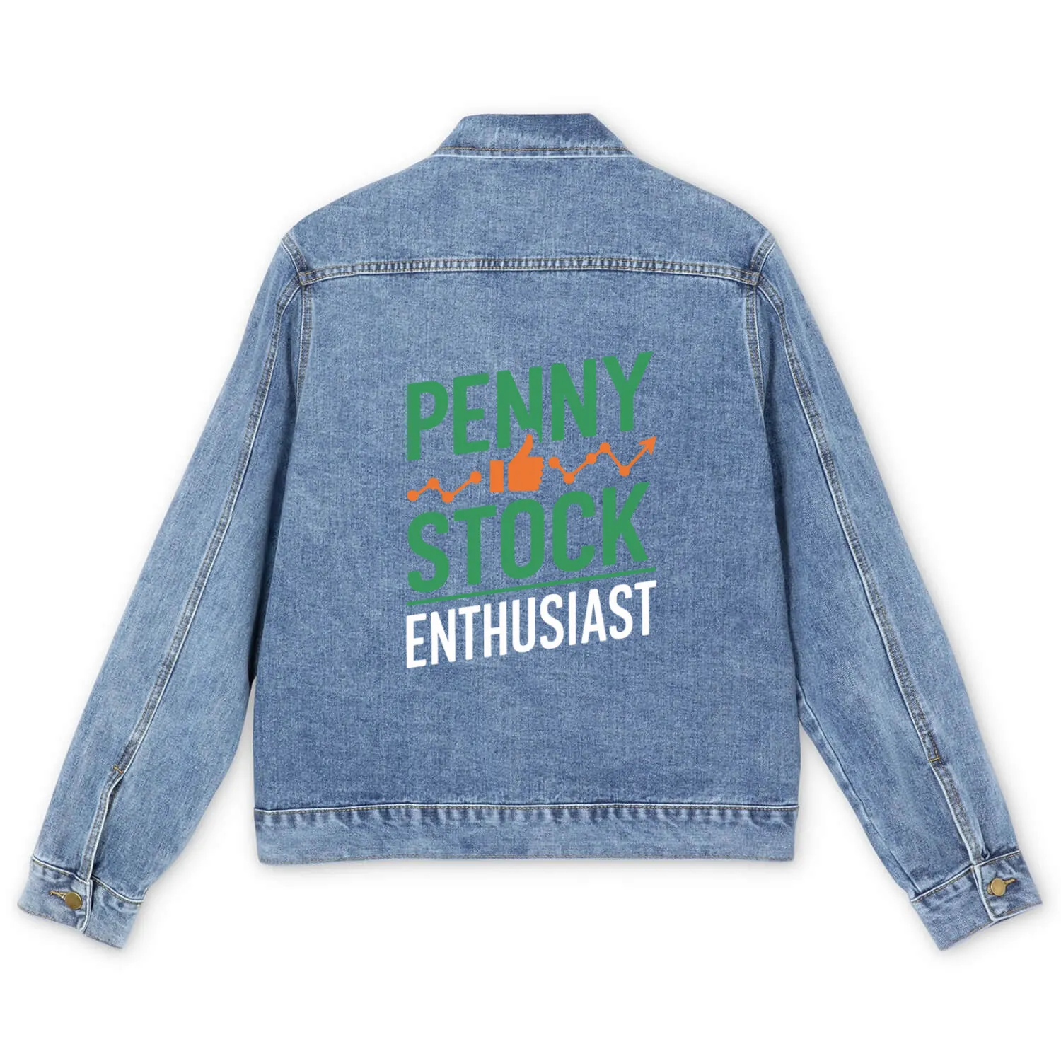 Stock Market trader Forex Trader Investor Trading Men's Denim Jackets