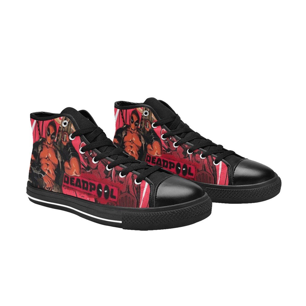Deadpool High top Sneakers, Deadpool Sneakers Shoes