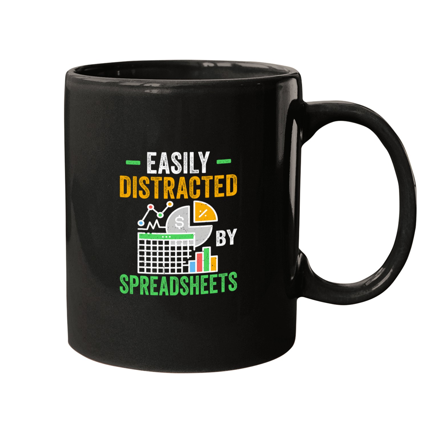 Accountant Bookkeeper Easily Distracted By Spreadsheets Mugs
