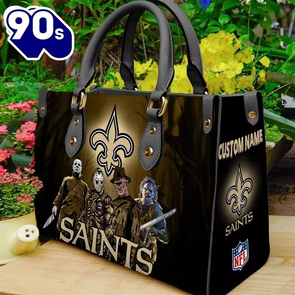 Personalized New Orleans Football Team Saintss Leather Handbag Gift
