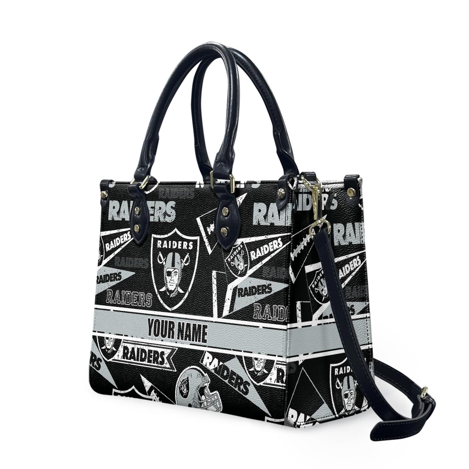 Personalized Las Vegas Football Team Raiderss Leather Handbag Gift