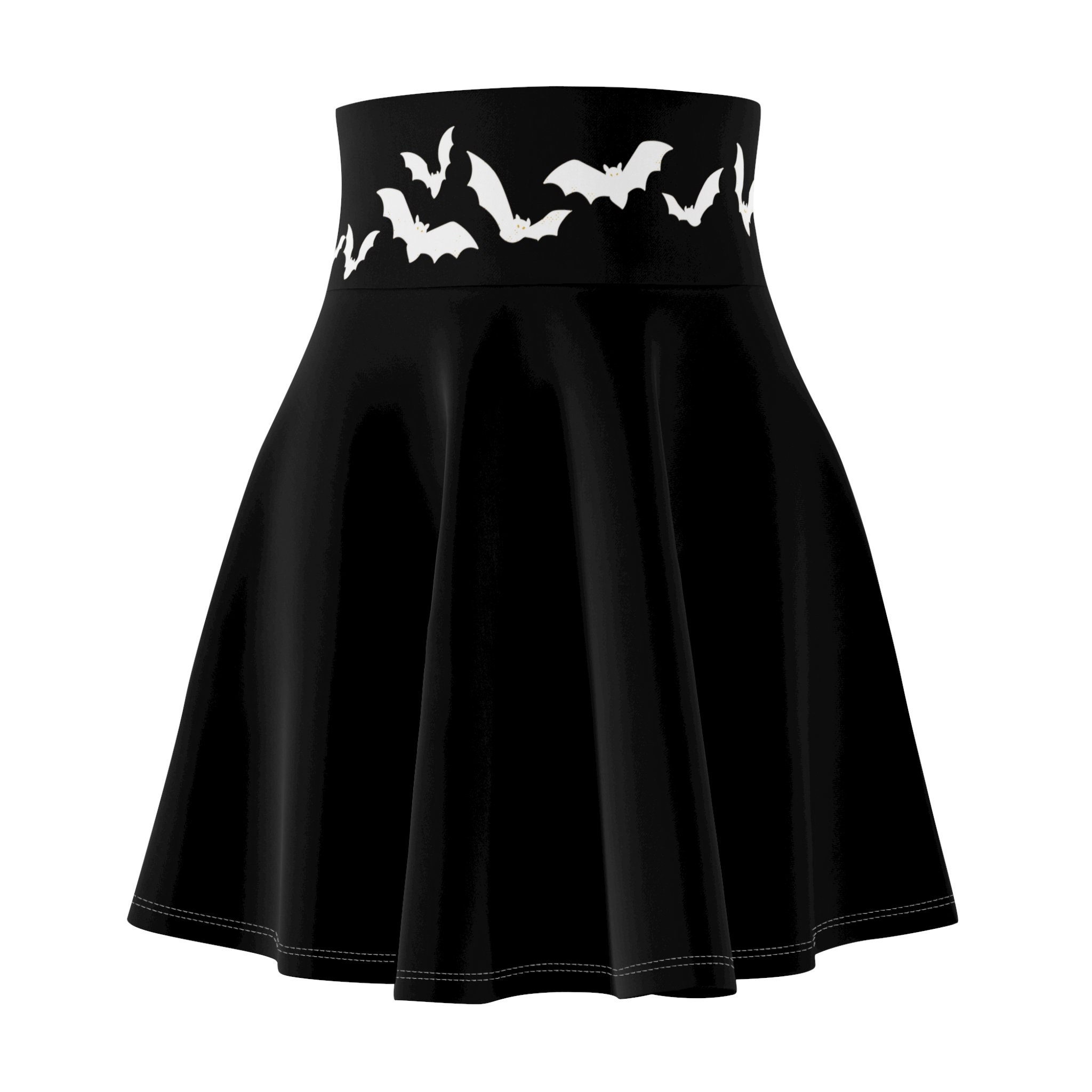 gothic bats halloween Women's Skater Skirt