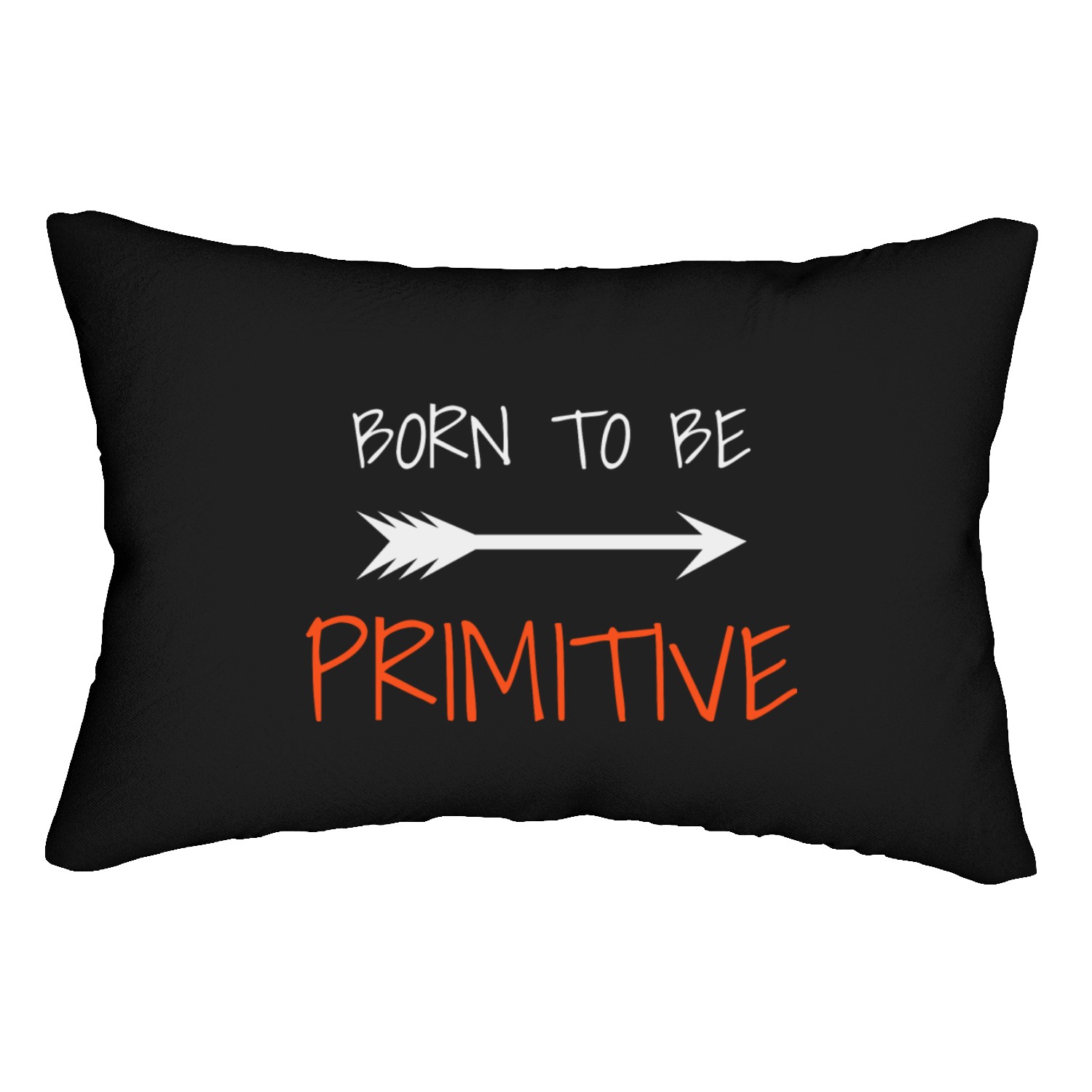 Born to be primitive, wild, nature, alpha Lumbar Pillows
