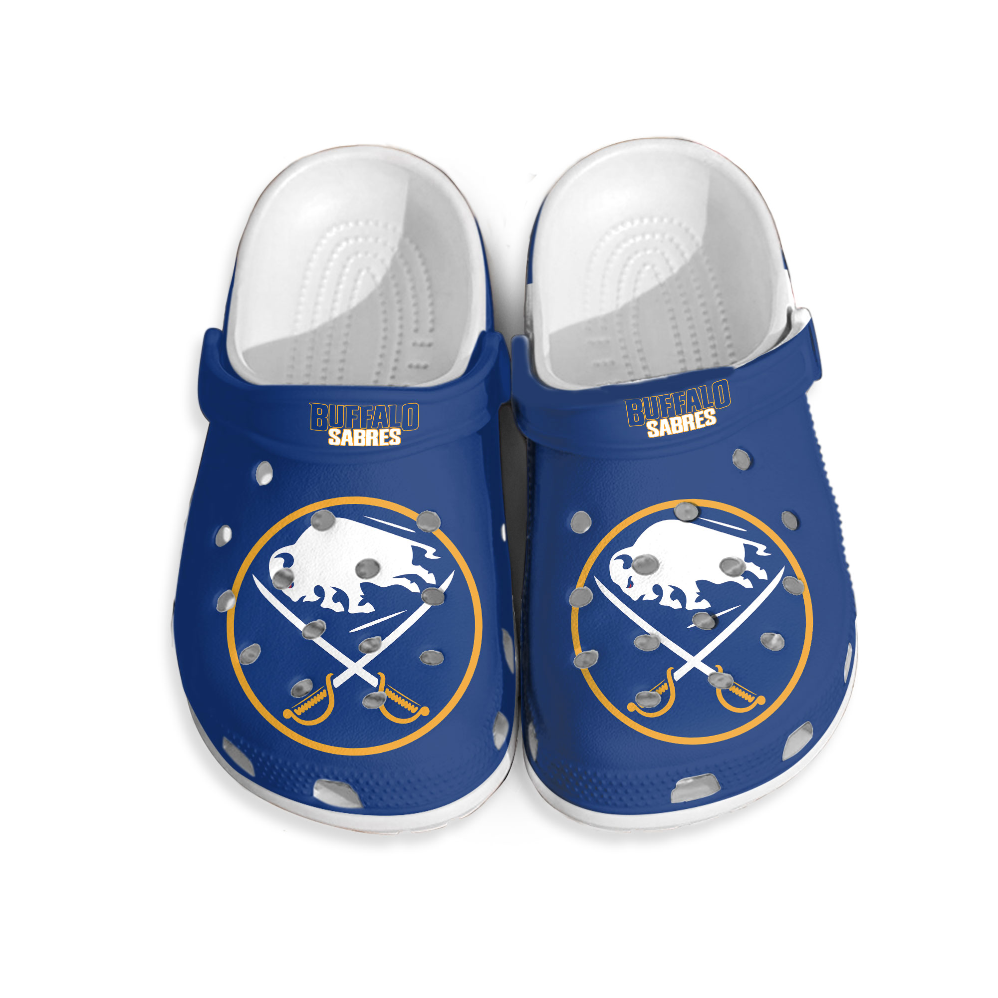 Buffalo Sabres Sandals, Clogs, Toe Sandal Soft Lightweight Footwear Men Women
