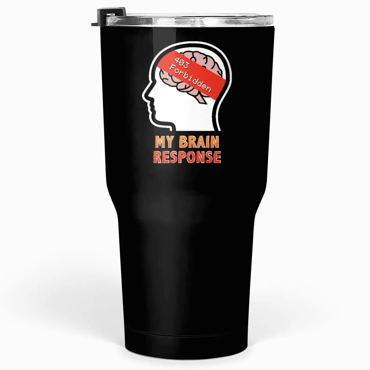 My Brain Response: 403 Forbidden Tumblers 30 Oz
