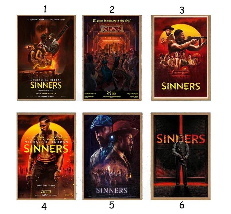SINNERS 2025 Movie reprint Poster Wall Art, Movie Poster, Film Poster, 2025 Movie Poster