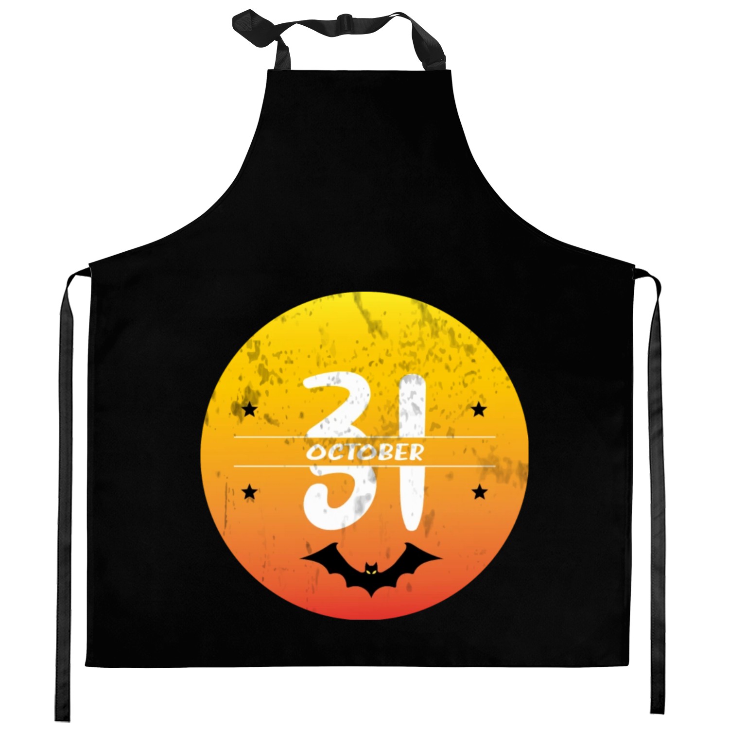 happy halloween Kitchen Aprons