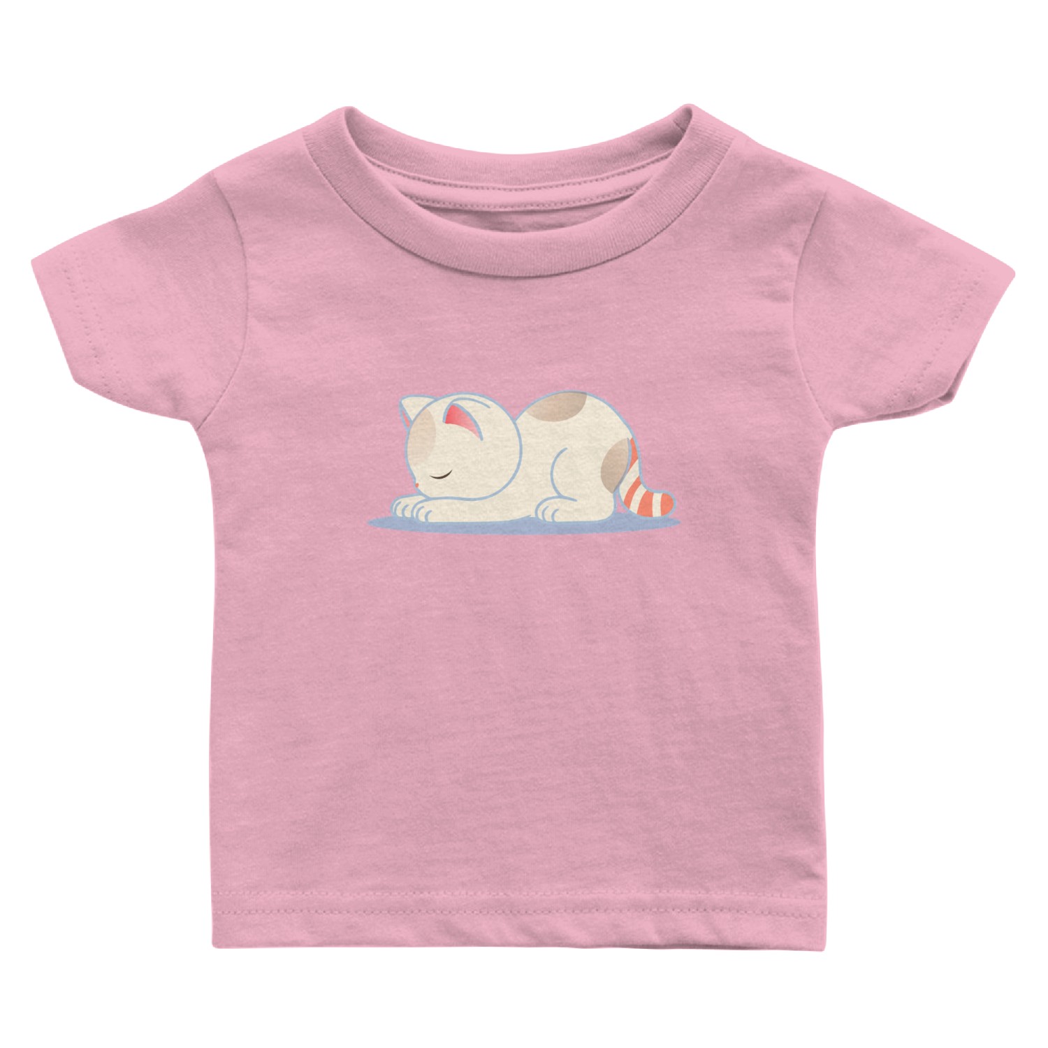 Sleeping cat - design for inner peace Baby T Shirts