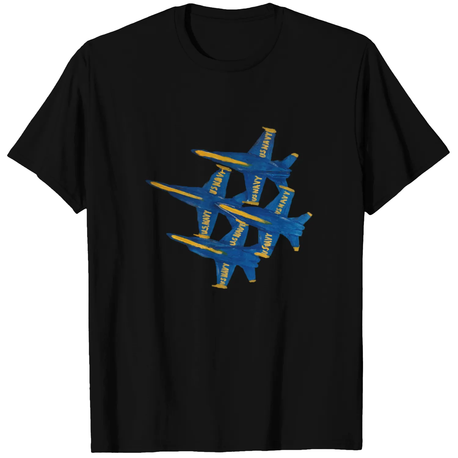 Navy Blue Angels - Navy - T-Shirt