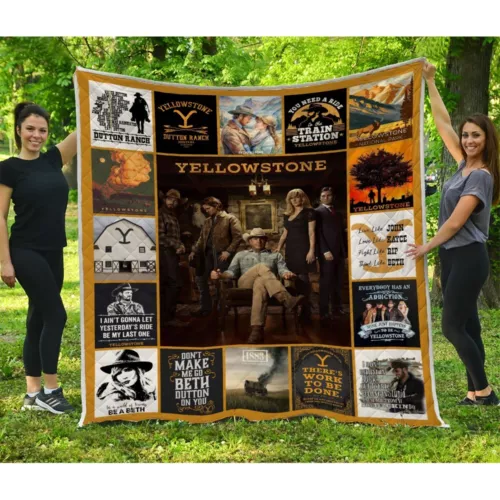 YStone Dutton Ranch TV Series Quilts, Cowboys Quilt Blanket