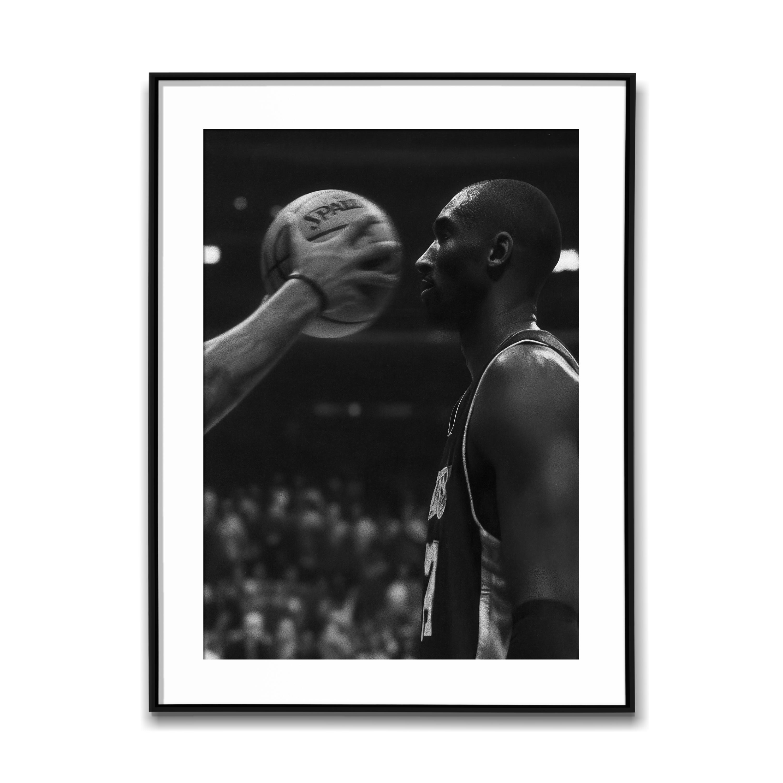 Kobe Not Flinching At Fake Inbound In His Face; Black & White Wall Art Poster, Vintage Print, Photography Prints, Aesthetic Poster