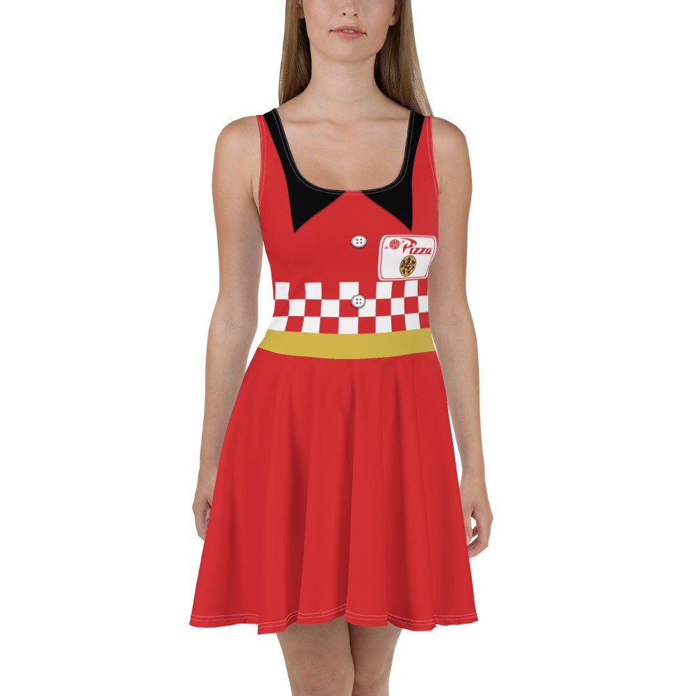Pizza Delivery Skater Dress