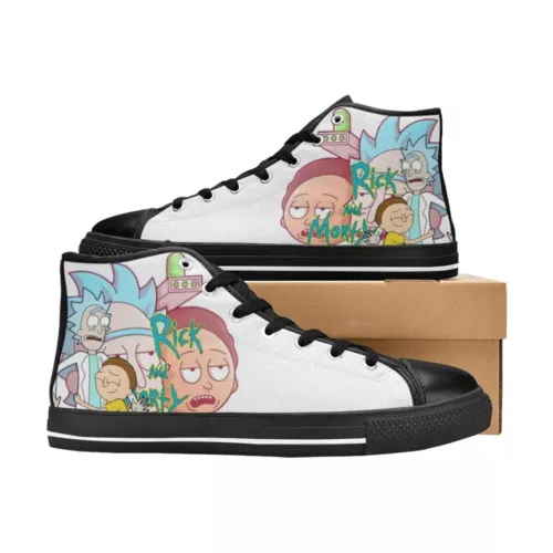Rick and Rickandmorty High Top Sneakers Canvas Shoes