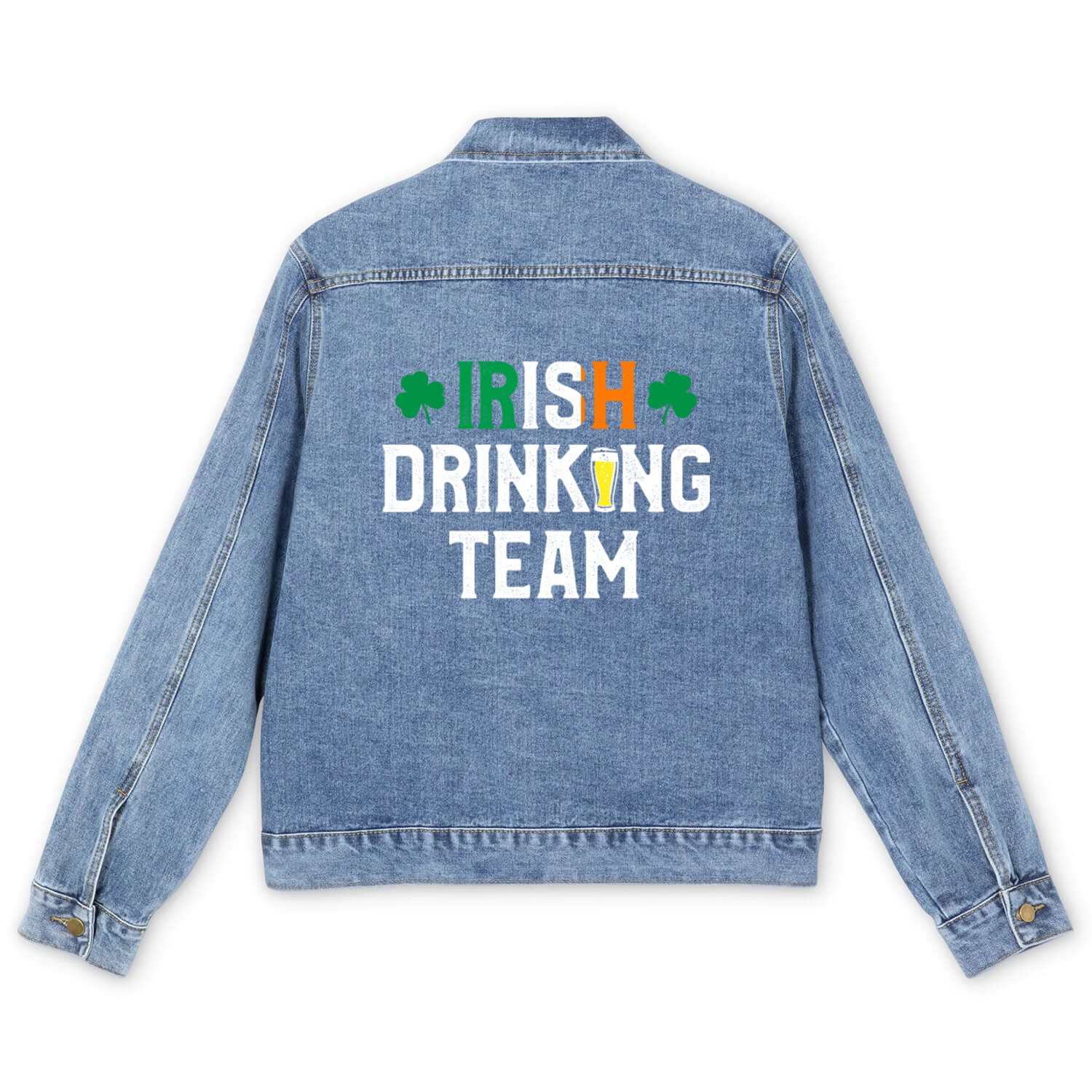 Irish drinking team Men's Denim Jackets