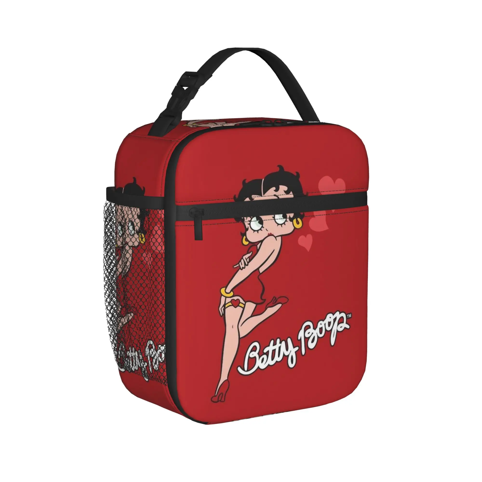 B-Betty Boops Insulated Lunch Bags Large Meal Container Thermal Bag Tote Lunch Box Work Picnic Food Handbags
