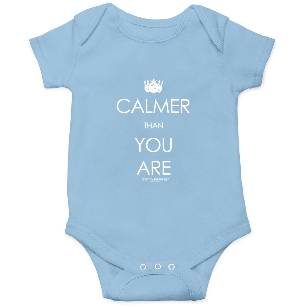 Ripple Junction Big Lebowski Calmer Than You Are Adult Baby Bodysuit
